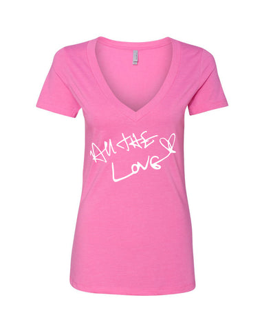 Harry Styles "All The Love Autograph" V-Neck T-Shirt