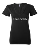 Larry Stylinson "Always in my Heart" Women's V-Neck T-Shirt