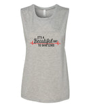 Grey's Anatomy "It's a Beautiful Day to Save Lives" Muscle Tee