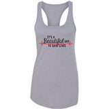 Grey's Anatomy "It's a Beautiful Day to Save Lives" Racerback Tank Top