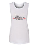 Grey's Anatomy "It's a Beautiful Day to Save Lives" Muscle Tee