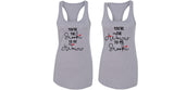 Jersey Shore "You're the Snooki to my JWoww / You're the JWoww to my Snooki" Racerback Tank Top