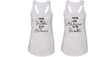 Jersey Shore "You're the Snooki to my JWoww / You're the JWoww to my Snooki" Racerback Tank Top