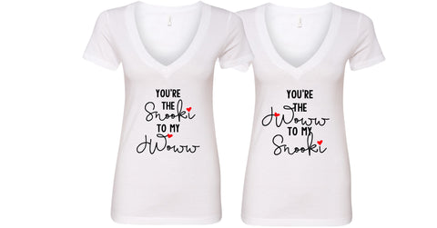 Jersey Shore "You're the Snooki to my JWoww / You're the JWoww to my Snooki" V-Neck T-Shirt