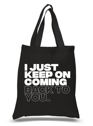 Louis Tomlinson / Bebe Rexha "I just keep on coming back to you" 100% Cotton Tote Bag