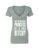 Ariana Grande "Bad Decisions / Ain't You Ever Seen a Princess be a Bad Bitch?" V-Neck T-Shirt