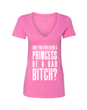 Ariana Grande "Bad Decisions / Ain't You Ever Seen a Princess be a Bad Bitch?" V-Neck T-Shirt