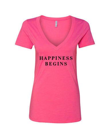 Jonas Brothers "Happiness Begins" V-Neck T-Shirt