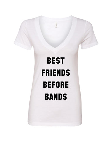 Best Friends Before Bands V-Neck T-Shirt