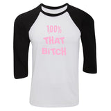 Lizzo "Truth Hurts / 100% That Bitch" Baseball Tee