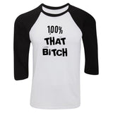 Lizzo "Truth Hurts / 100% That Bitch" Baseball Tee