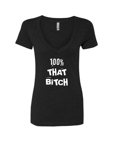 Lizzo "Truth Hurts / 100% That Bitch" V-Neck T-Shirt