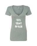 Lizzo "Truth Hurts / 100% That Bitch" V-Neck T-Shirt