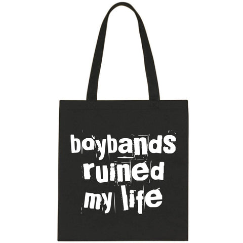 Boybands Ruined My Life Tote Bag