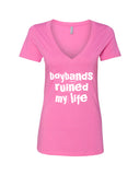 Boybands Ruined My Life V-Neck T-Shirt