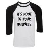 Harry Styles "Kiwi // It's None of Your Business" Baseball Tee