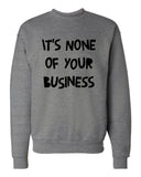 Harry Styles "Kiwi // It's None of Your Business" Crew Neck Sweatshirt