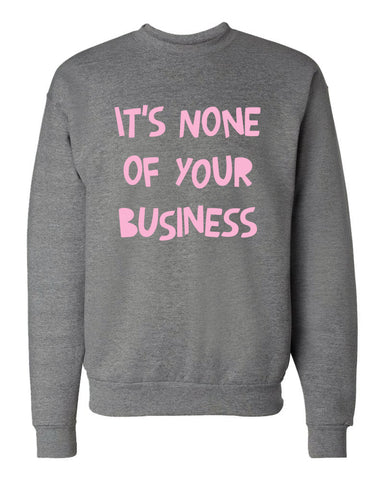 Harry Styles "Kiwi // It's None of Your Business" Crew Neck Sweatshirt