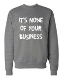 Harry Styles "Kiwi // It's None of Your Business" Crew Neck Sweatshirt