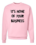 Harry Styles "Kiwi // It's None of Your Business" Crew Neck Sweatshirt