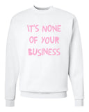 Harry Styles "Kiwi // It's None of Your Business" Crew Neck Sweatshirt