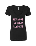 Harry Styles "Kiwi // It's None of Your Business" V-Neck T-Shirt