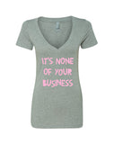 Harry Styles "Kiwi // It's None of Your Business" V-Neck T-Shirt