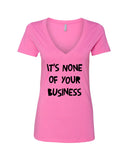 Harry Styles "Kiwi // It's None of Your Business" V-Neck T-Shirt