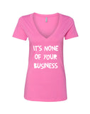 Harry Styles "Kiwi // It's None of Your Business" V-Neck T-Shirt