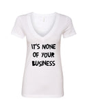 Harry Styles "Kiwi // It's None of Your Business" V-Neck T-Shirt