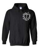 One Tree Hill OTH "Clothes Over Bros / C over B Heart Logo in Corner" Hoodie Sweatshirt