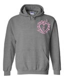 One Tree Hill OTH "Clothes Over Bros / C over B Heart Logo in Corner" Hoodie Sweatshirt