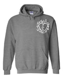 One Tree Hill OTH "Clothes Over Bros / C over B Heart Logo in Corner" Hoodie Sweatshirt