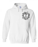 One Tree Hill OTH "Clothes Over Bros / C over B Heart Logo in Corner" Hoodie Sweatshirt