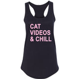 Cat Videos & Chill Racerback Tank Top