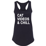 Cat Videos & Chill Racerback Tank Top