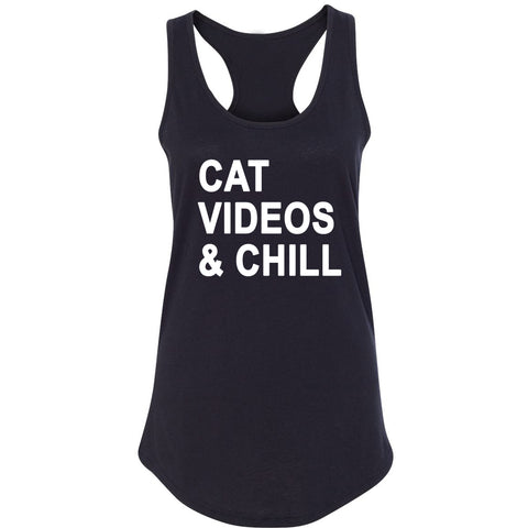 Cat Videos & Chill Racerback Tank Top
