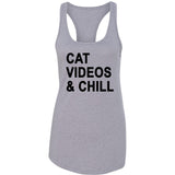 Cat Videos & Chill Racerback Tank Top