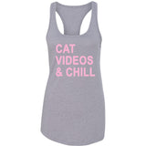 Cat Videos & Chill Racerback Tank Top