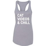 Cat Videos & Chill Racerback Tank Top