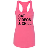 Cat Videos & Chill Racerback Tank Top