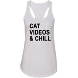 Cat Videos & Chill Racerback Tank Top