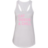 Cat Videos & Chill Racerback Tank Top
