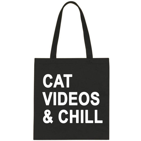 Cat Videos & Chill Tote Bag