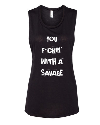 Demi Lovato "Sorry Not Sorry / You F*ckin' With a Savage" Muscle Tee