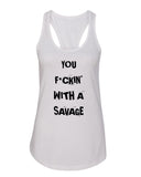 Demi Lovato "Sorry Not Sorry / You F*ckin' With a Savage" Racerback Tank Top