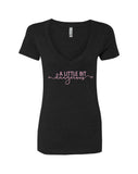 Ariana Grande "A Little Bit Dangerous" 2 V-Neck T-Shirt