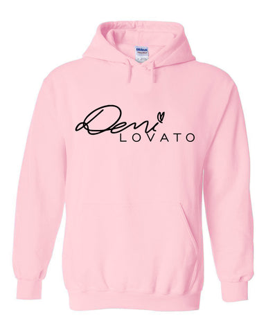 Demi Lovato "Autograph Logo" Hoodie Sweatshirt