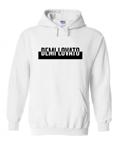 Demi Lovato "Spotify / Cut Out Box Logo" Hoodie Sweatshirt