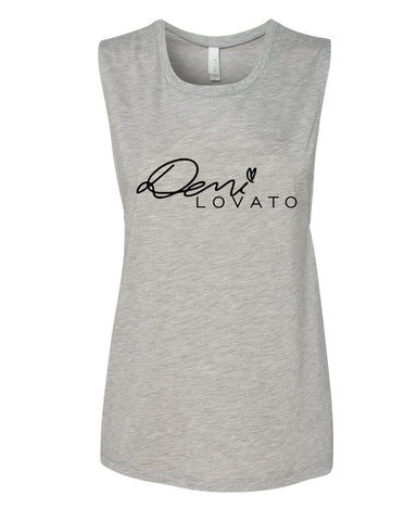 Demi Lovato "Autograph Logo" Muscle Tee